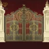 Cổng nhôm đúc họa tiết Buckingham 02