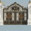 Cổng nhôm đúc họa tiết Buckingham 03