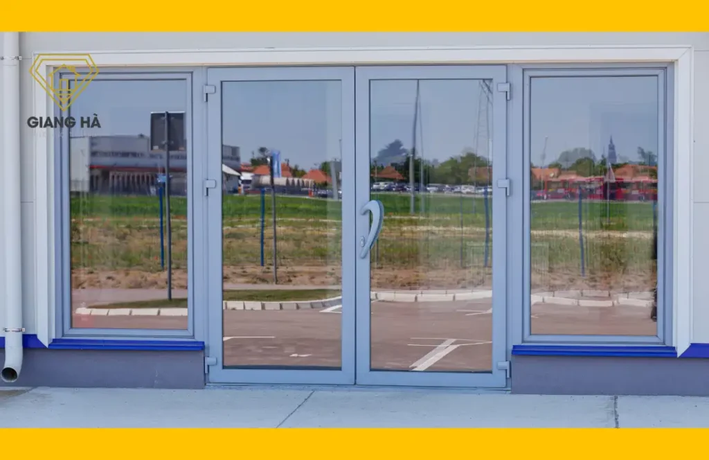 Mẫu cửa nhôm xingfa 2 cánh